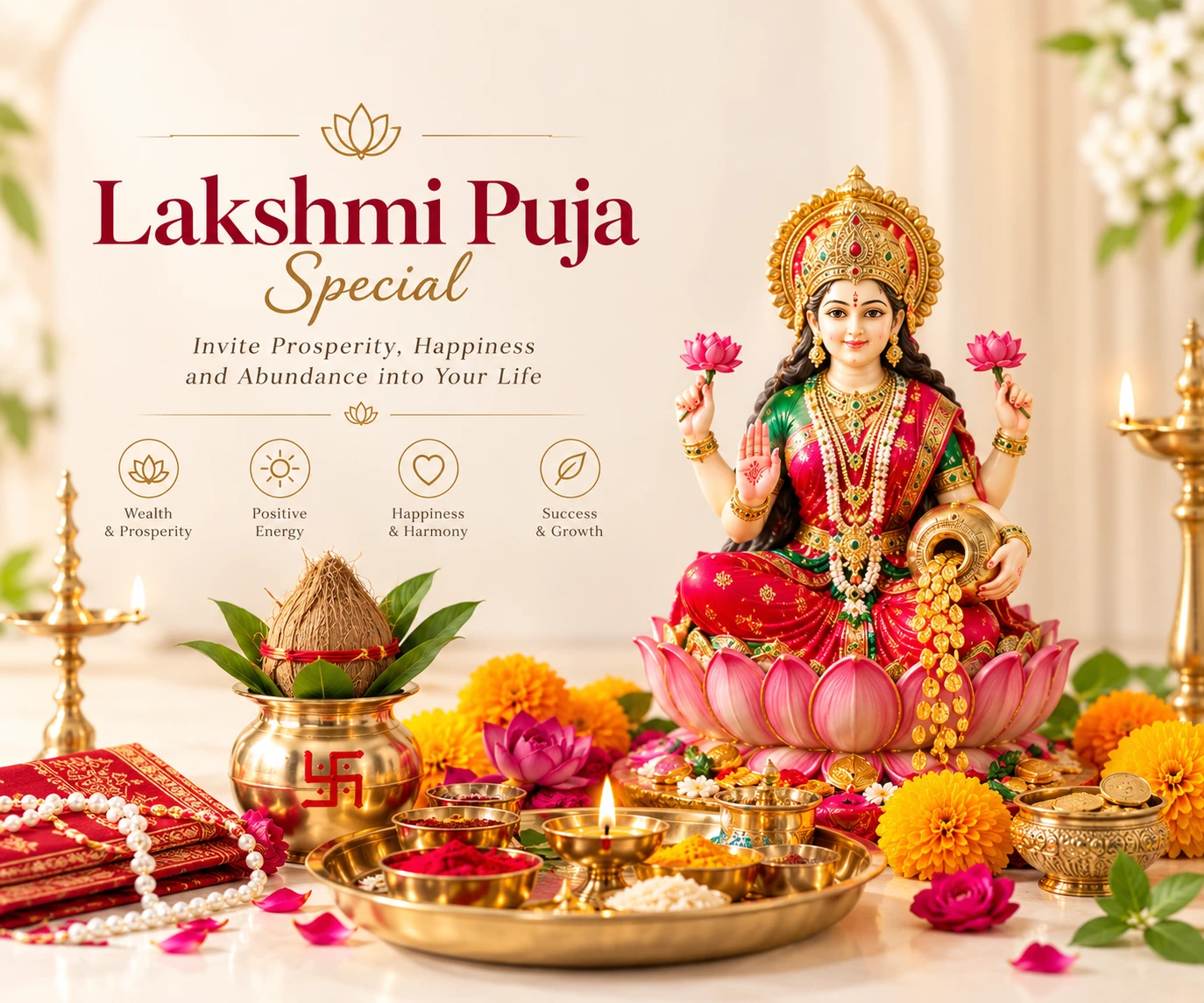 Lakshmi Puja — traditional worship of Goddess Lakshmi
